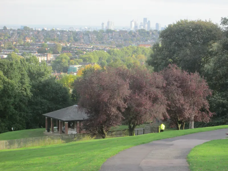View from a hill – Alexandra Park, London