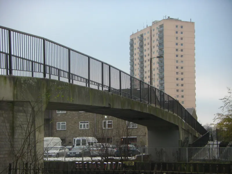 Bridge to Hackney Marshes, London