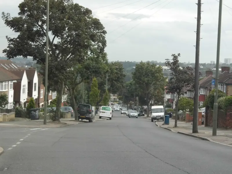 View from Osidge Lane, Southgate, London