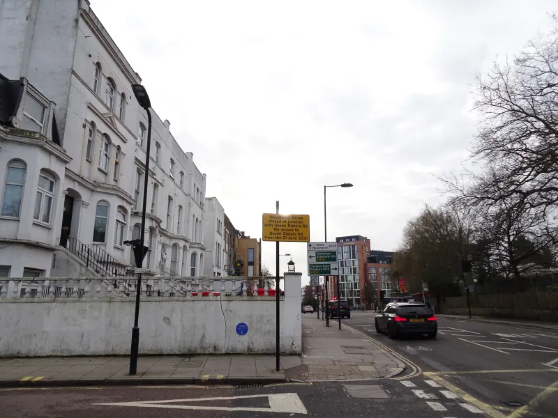 Junction of Green Lanes and Woodberry Grove, Woodberry Down, London