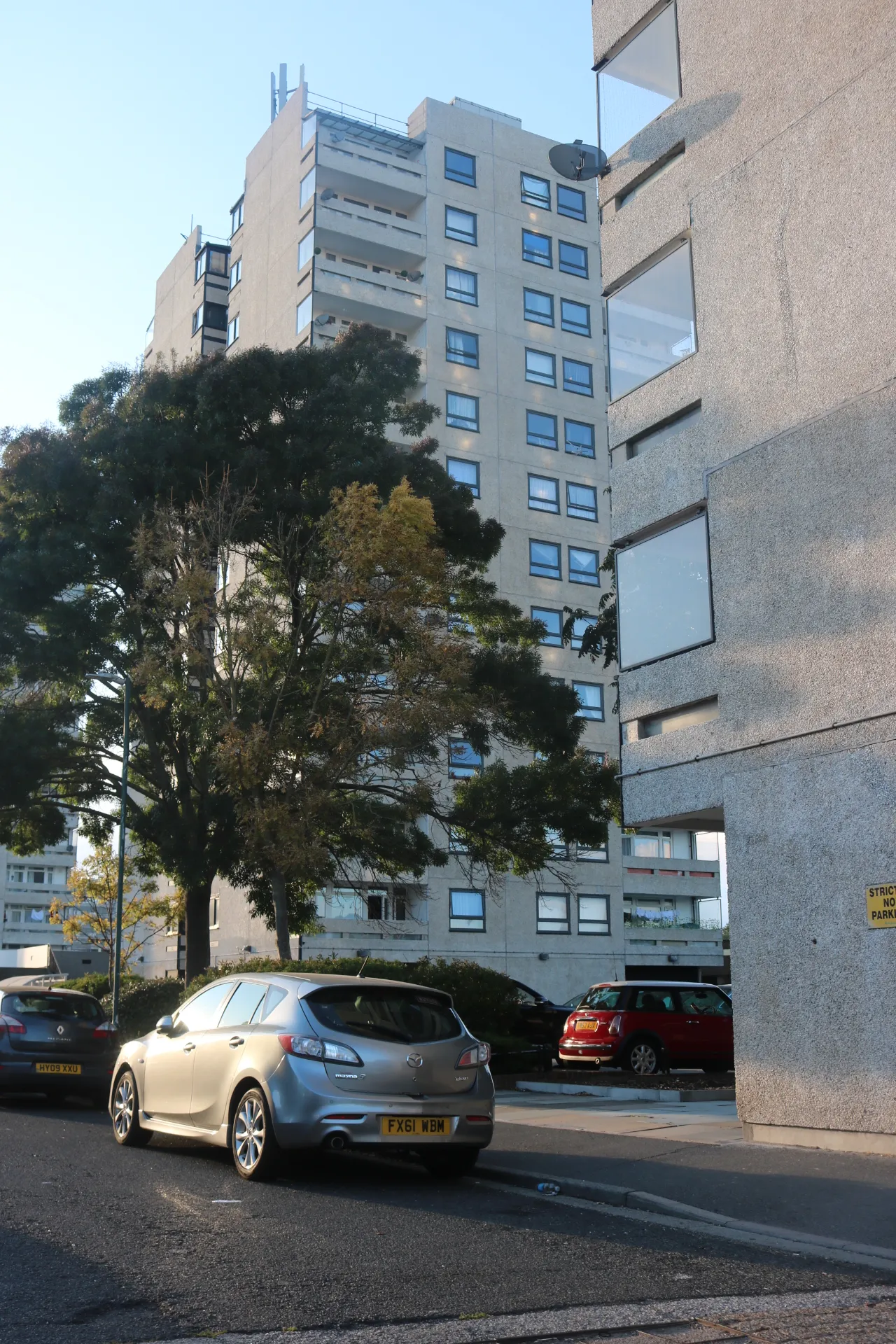 Tower block flats on Hartslock Lane, Abbey Wood
