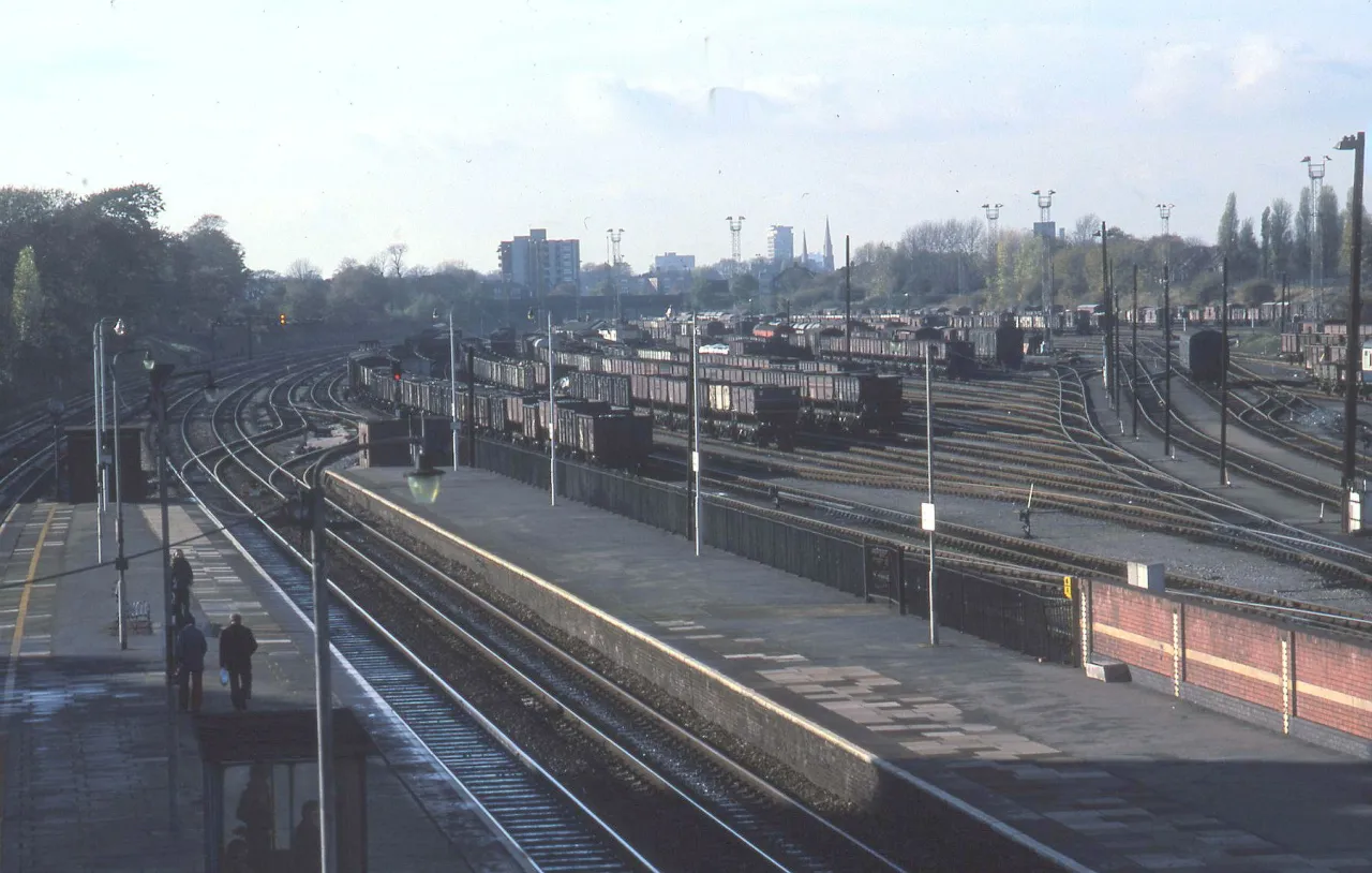 Railway tracks and sidings near Acton