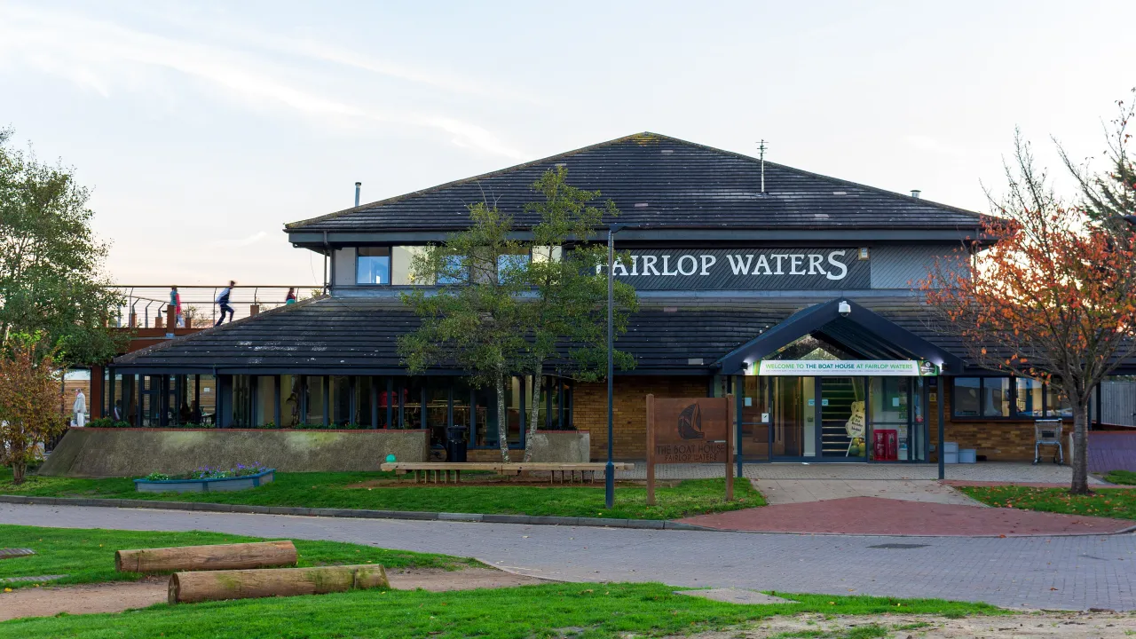 The Fairlop Waters Country Park clubhouse and golf centre near Aldborough Hatch