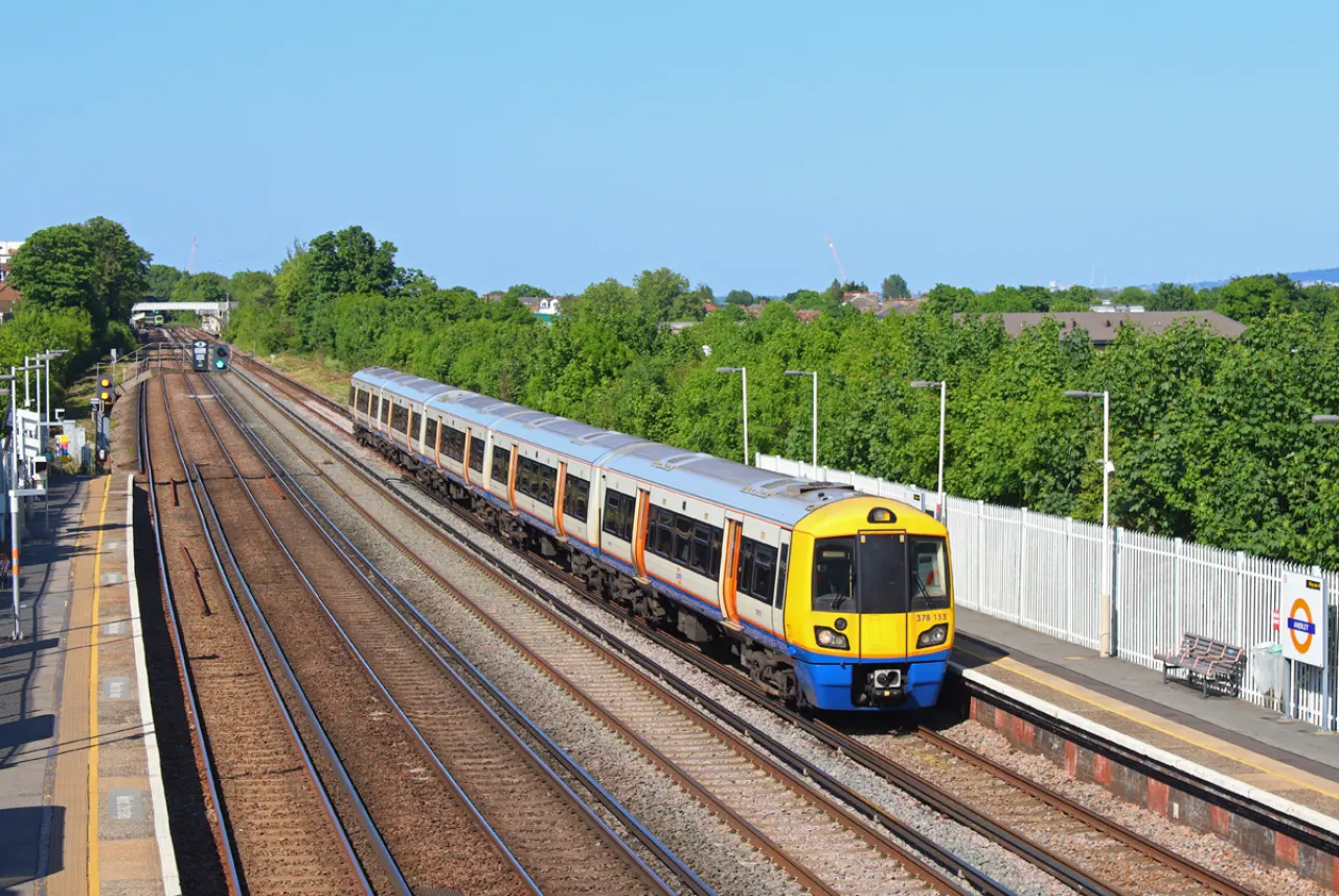 A train arriving at Anerley station, on the line that has served the area since 1839