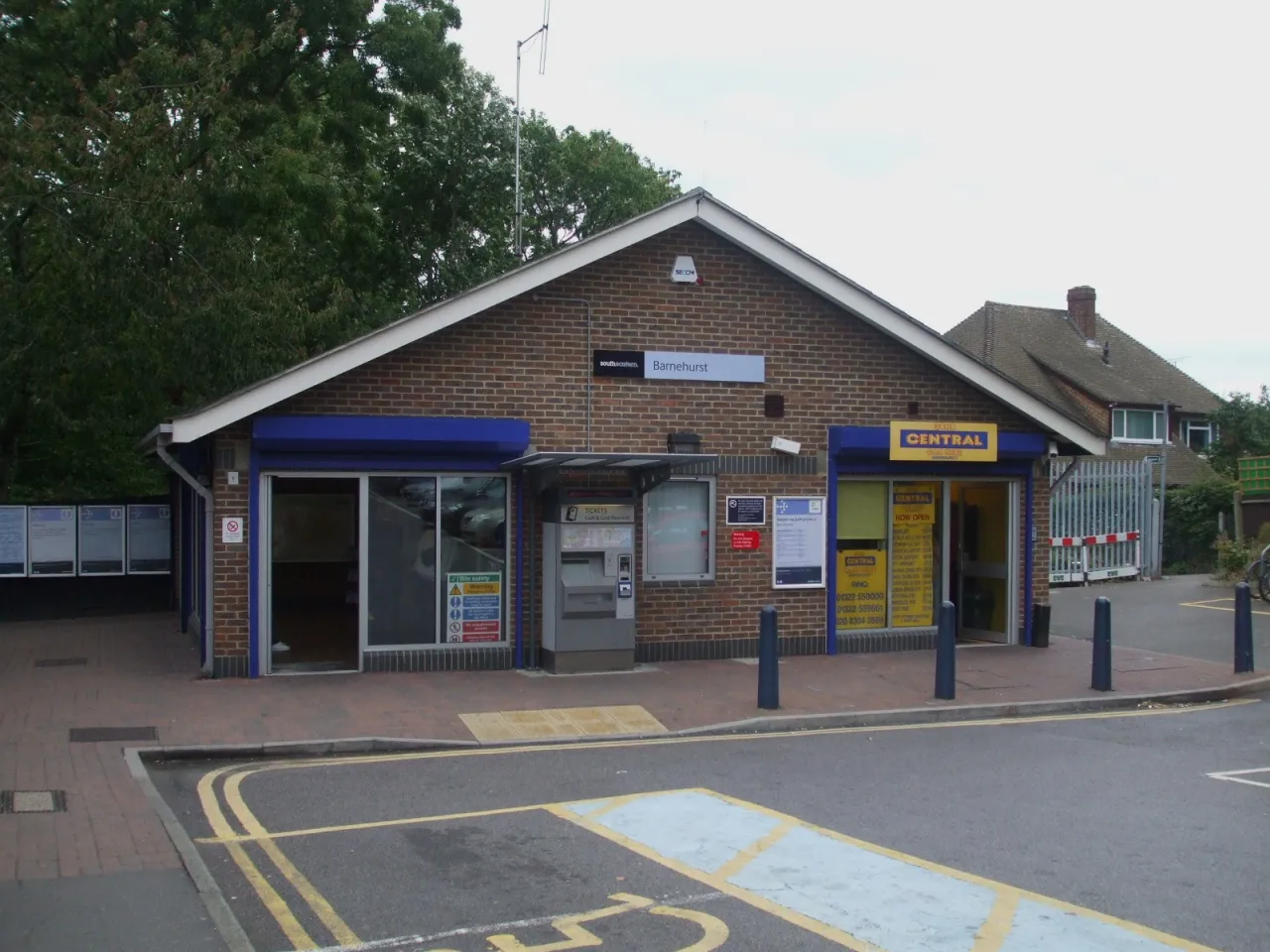 Barnehurst railway station building and forecourt, DA7