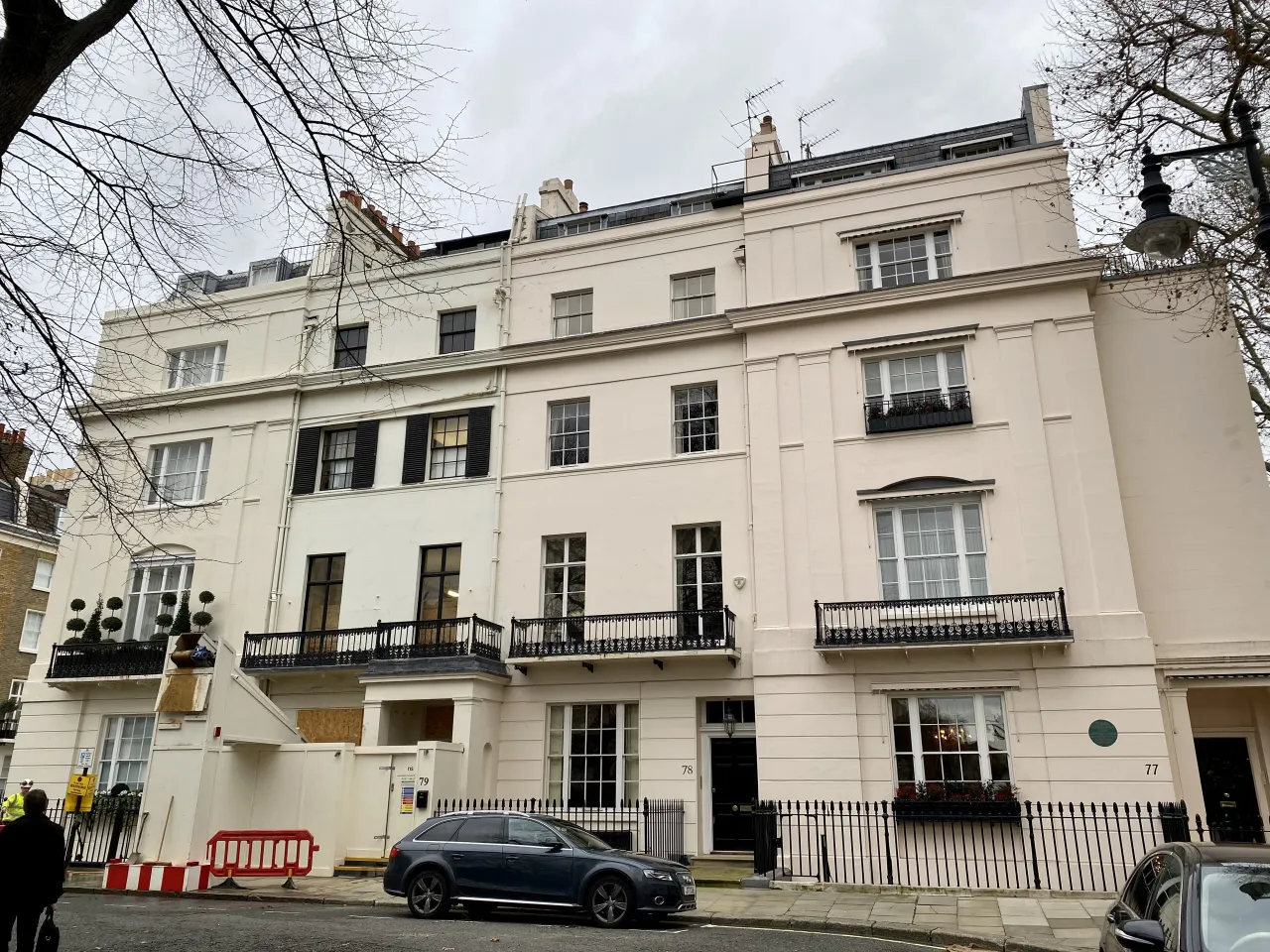 Regency terrace houses on Chester Square, Belgravia
