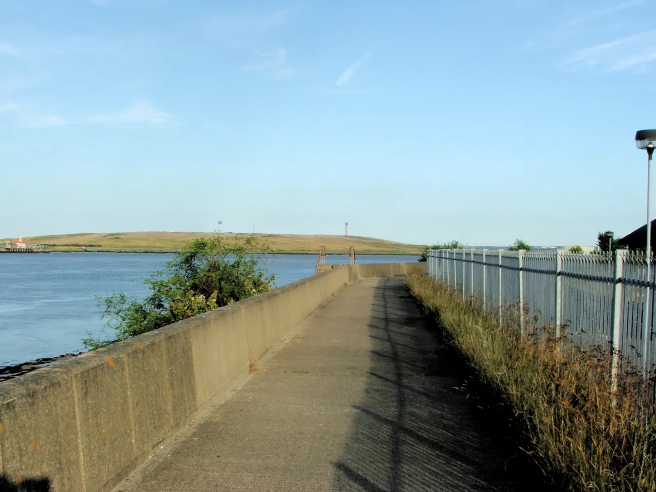The Thames Path along the riverside near Belvedere