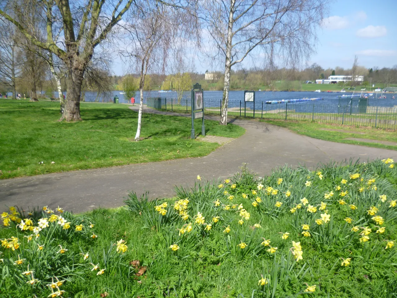 A path through Danson Park in Bexleyheath, in the London Borough of Bexley