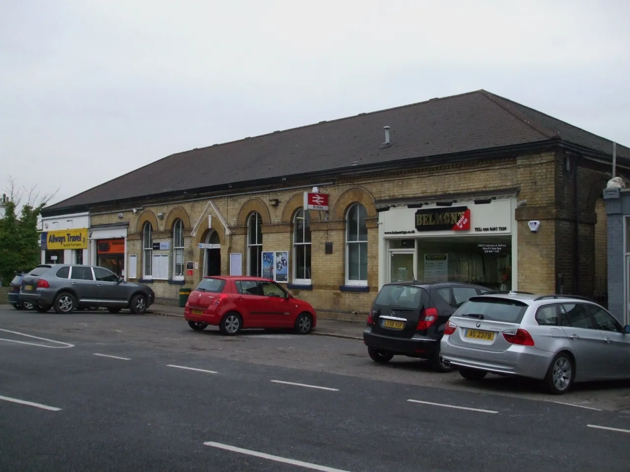 Bickley station building, the small parade's neighbouring landmark