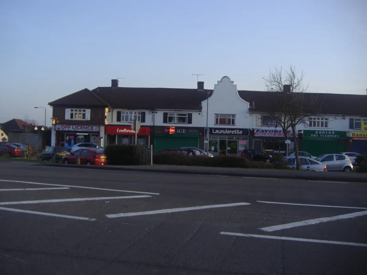 Shops on Blackfen Road at the junction with Sherwood Park Road, Blackfen