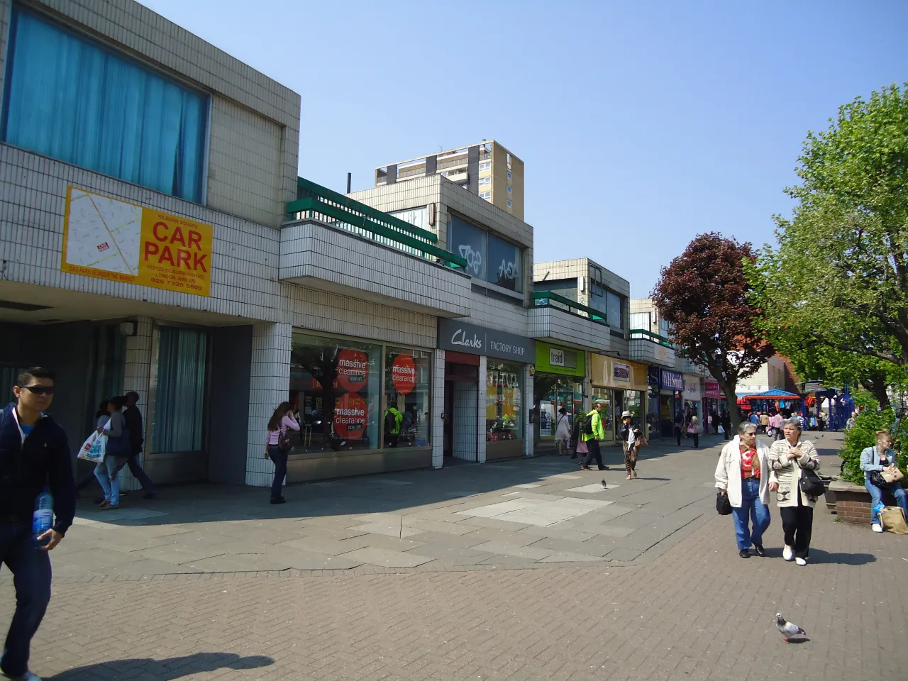 Kilburn High Road, a busy shopping parade in Brent