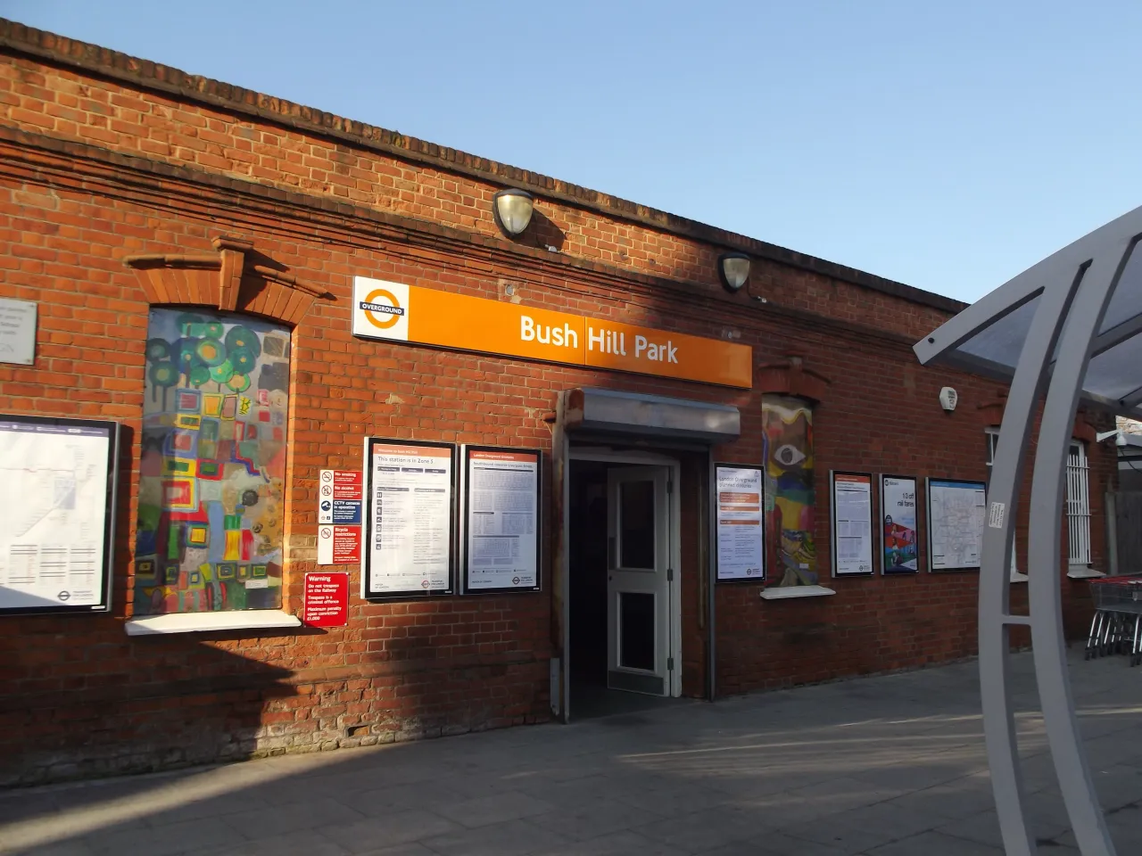 Bush Hill Park railway station building, Enfield