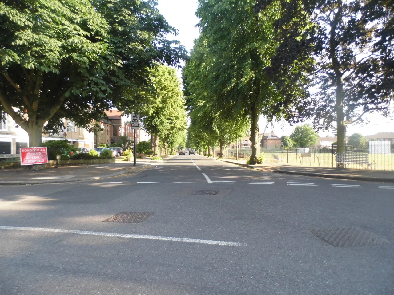 Wellington Road at the junction of Lincoln Road, Bush Hill Park, Enfield