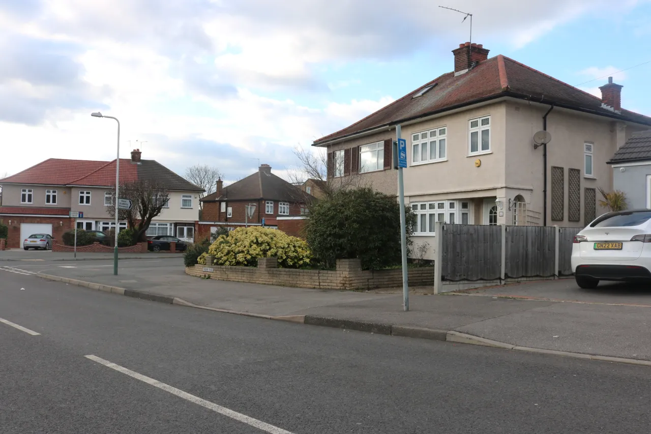 Houses on Firbank Road, Collier Row, near Chase Cross