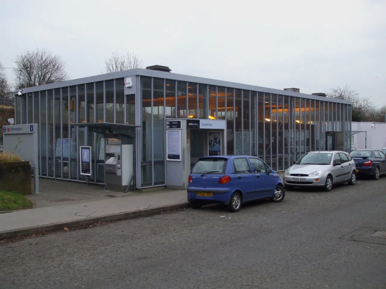 Chelsfield railway station building, the commuter suburb a mile from Chelsfield village