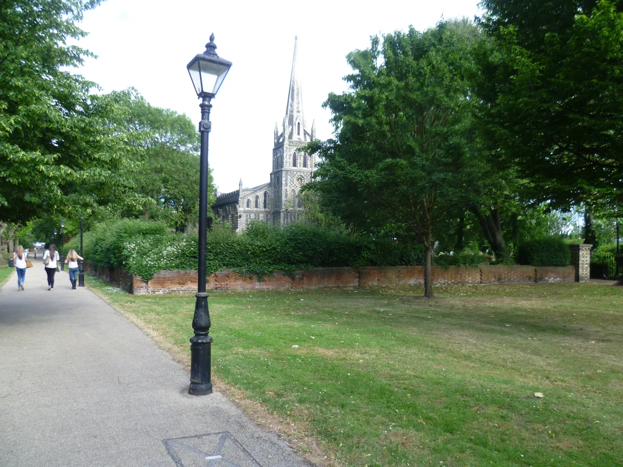 Chingford Green looking towards St Peter and St Paul's Church, Waltham Forest