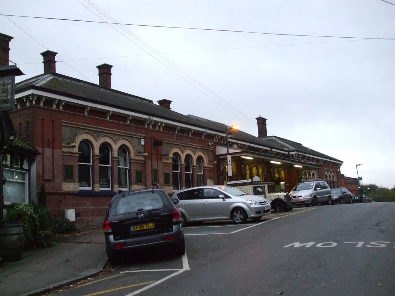 Chislehurst railway station building, connecting the village to Bromley and London