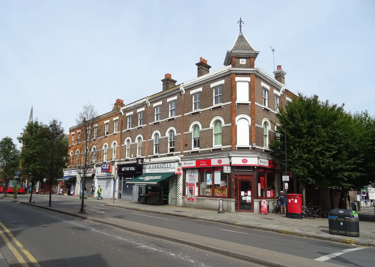 A Victorian corner building on Willesden High Road, near Church End