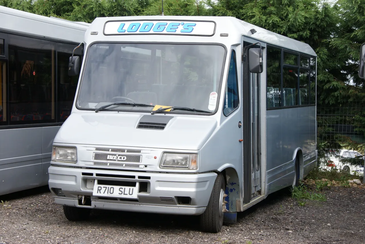 A PSV-licensed minibus, the type of vehicle sized and licensed for group passenger transport