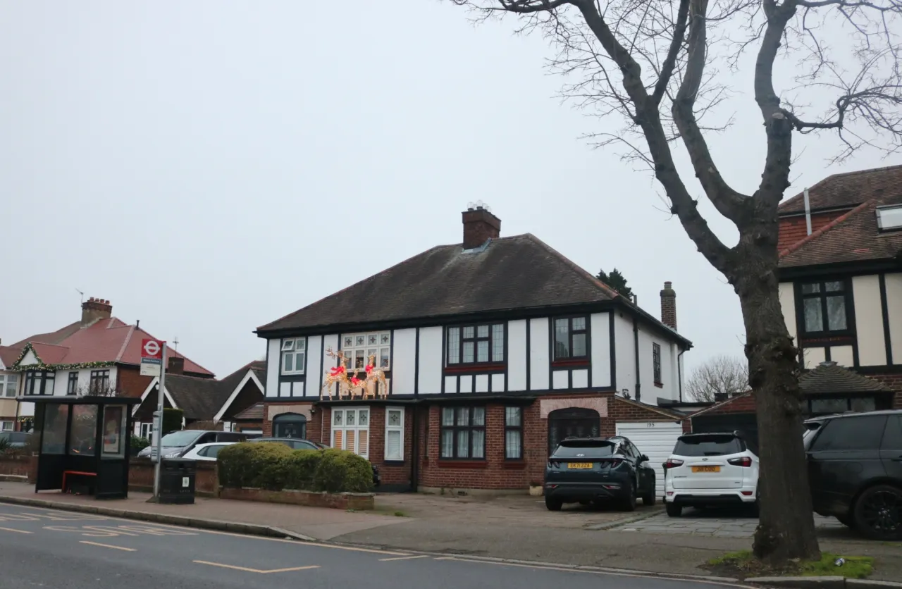 A mock-Tudor style house on Corbets Tey Road, Upminster