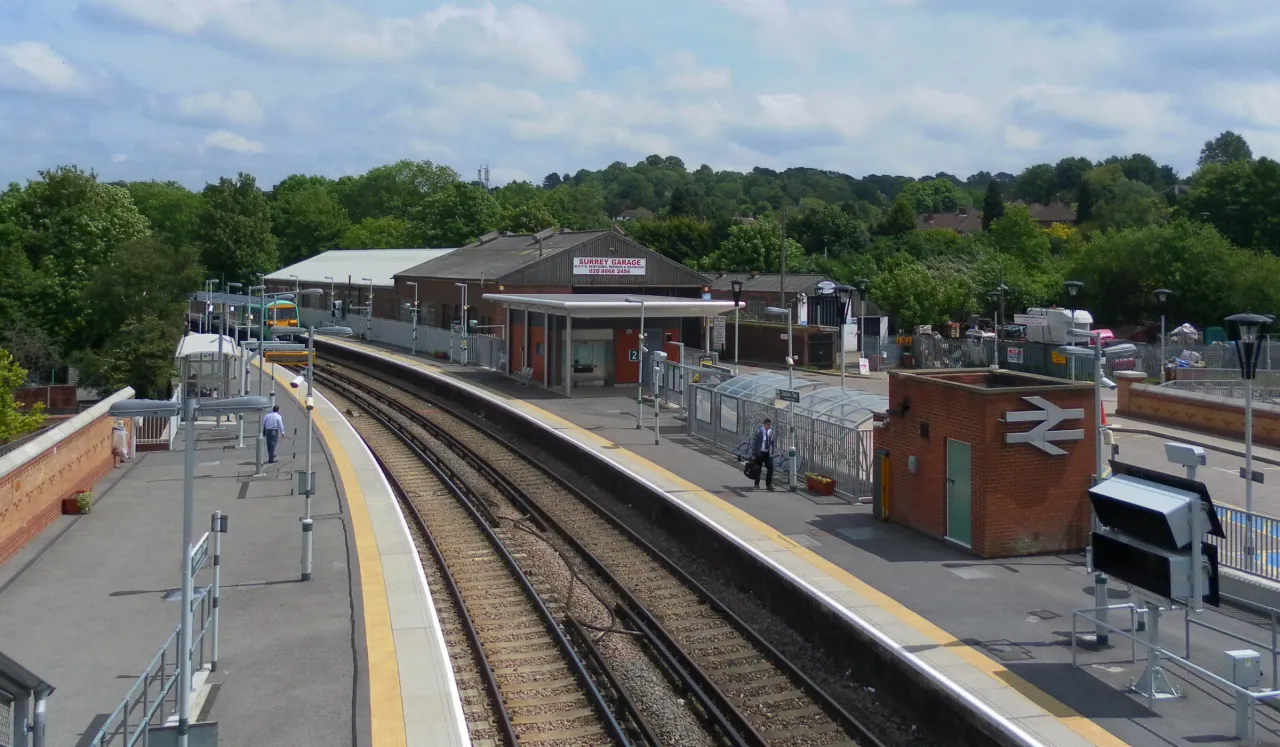Coulsdon Town railway station, the line that grew this Brighton Road suburb