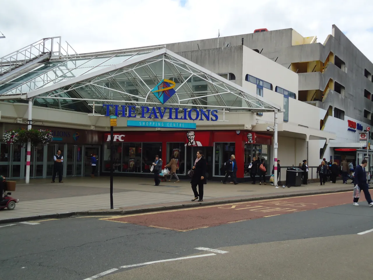 The Pavilions shopping centre in Uxbridge town centre, next to Cowley