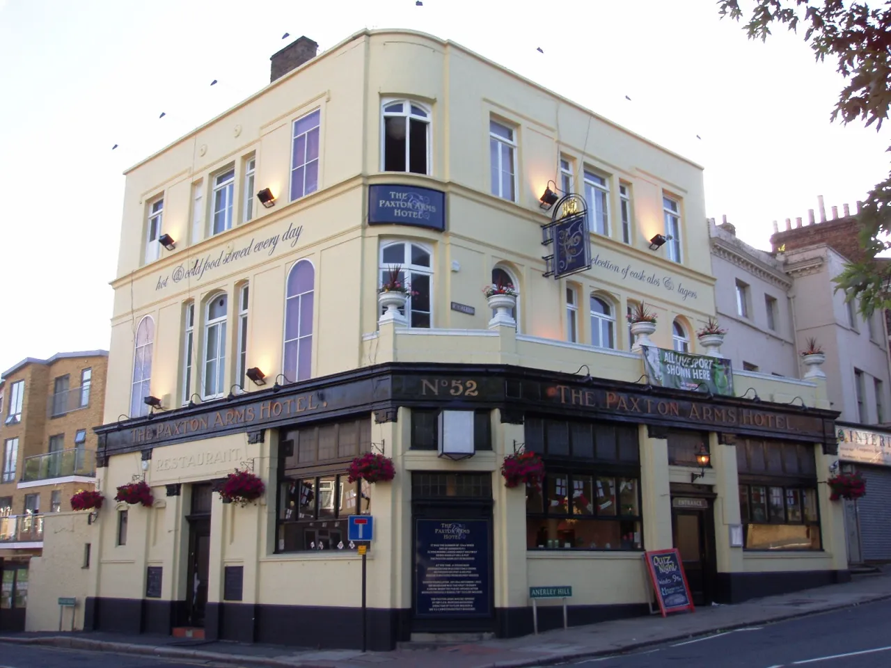 The Paxton Arms pub opposite Crystal Palace station
