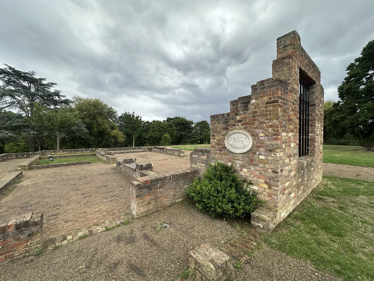 The preserved remains of Dollis Hill House in Gladstone Park, Dollis Hill