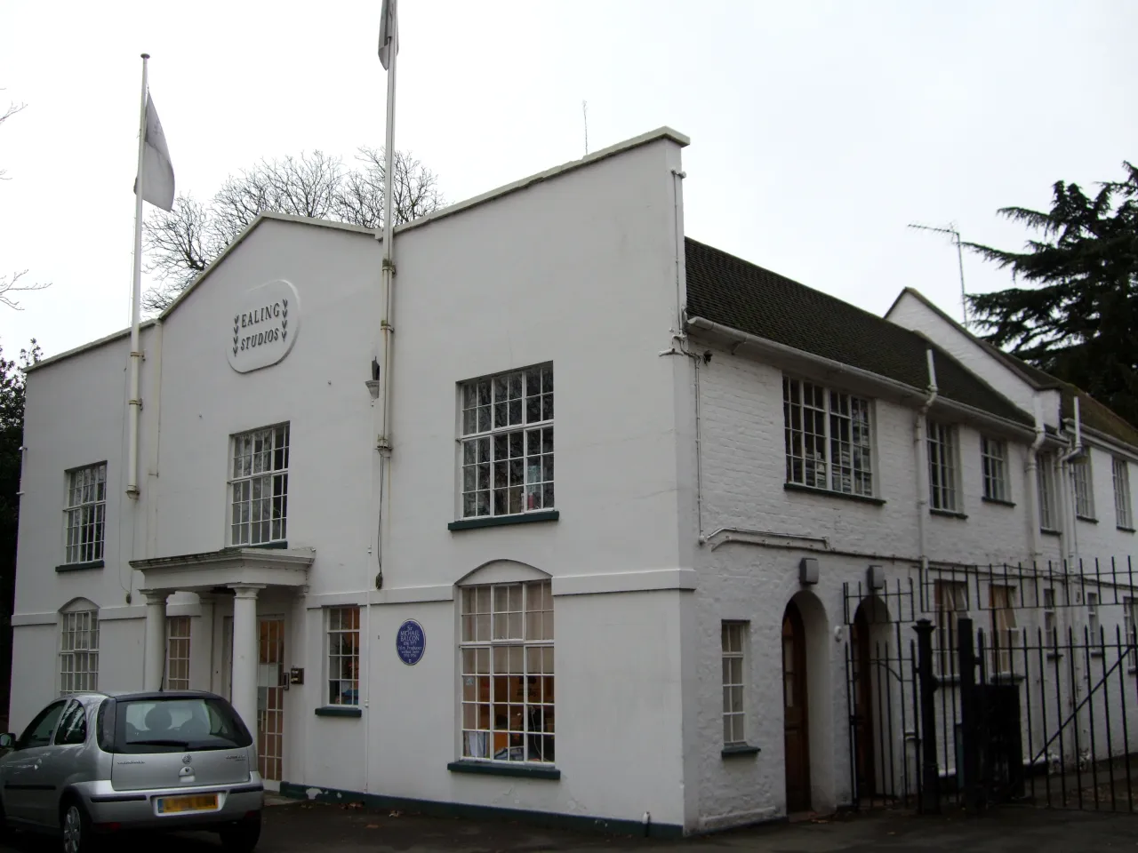 The entrance building of Ealing Studios on Ealing Green, London