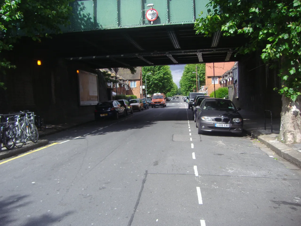 Railway bridge over Erconwald Street near East Acton station