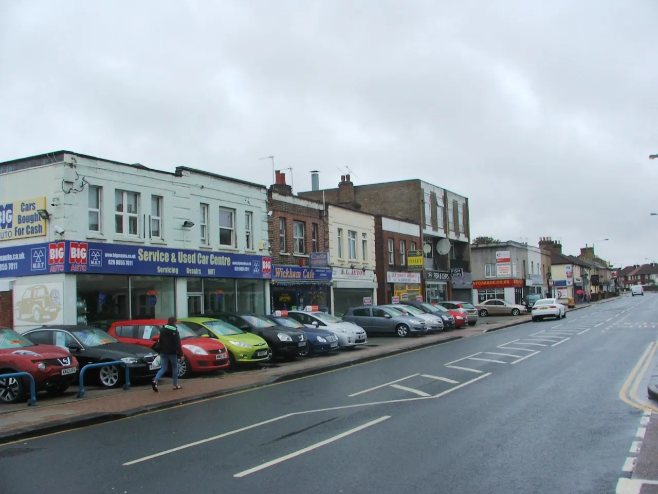 Upper Wickham Lane, Welling - the shopping parade serving East Wickham