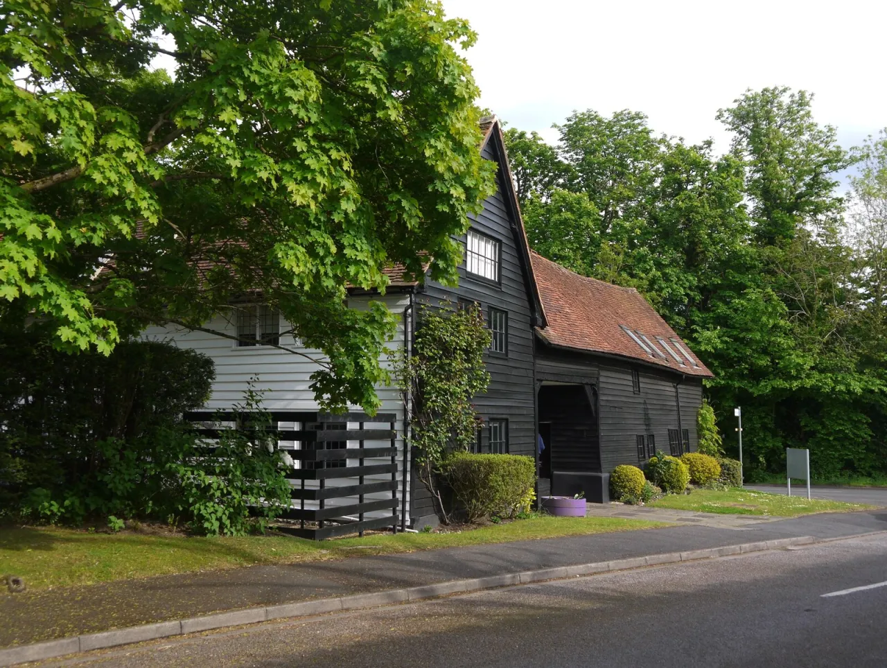 The Grange Barn, a historic timber barn on Eastcote High Road