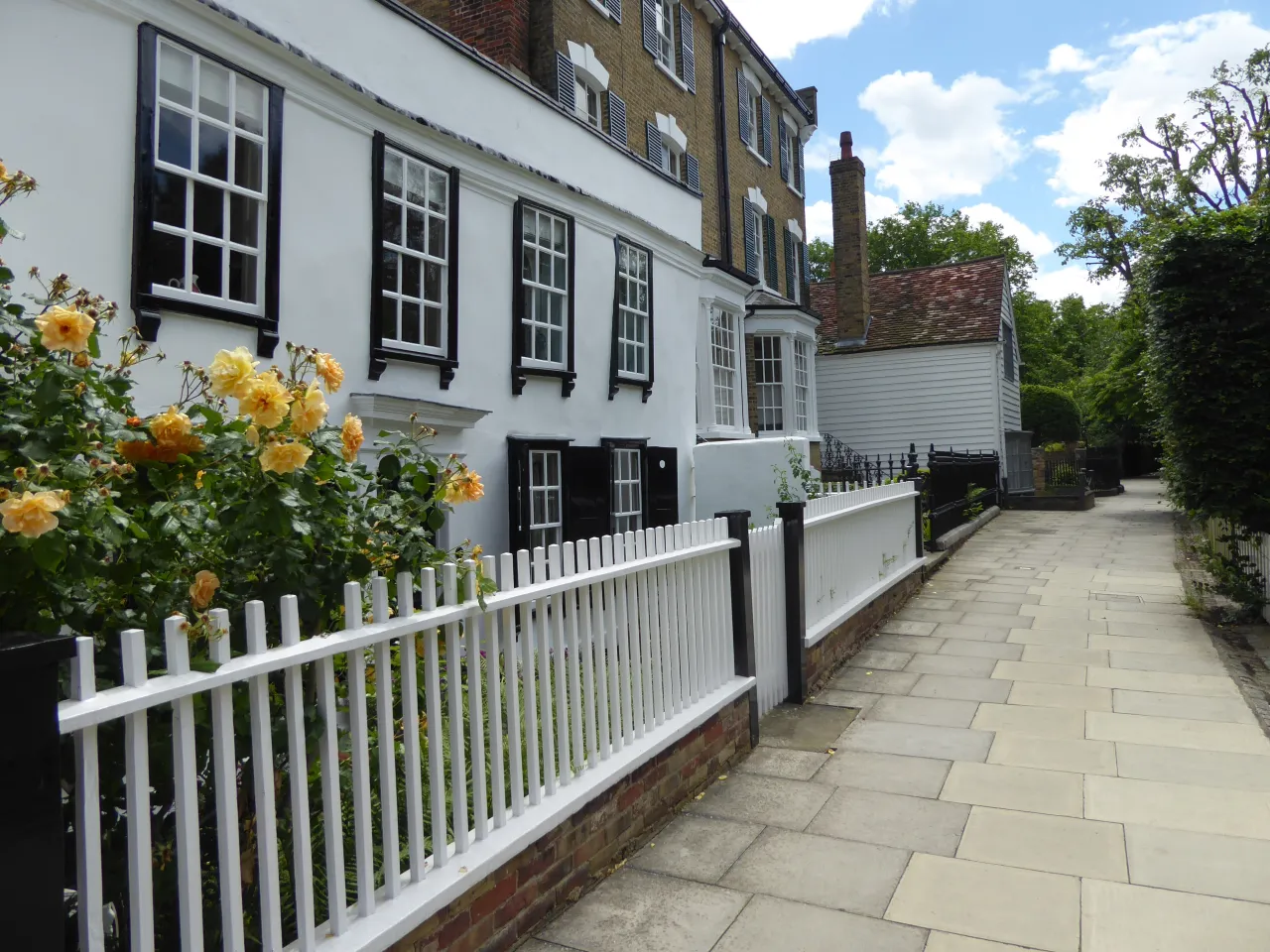 Gentleman's Row, the historic street of period cottages just off Enfield Town centre