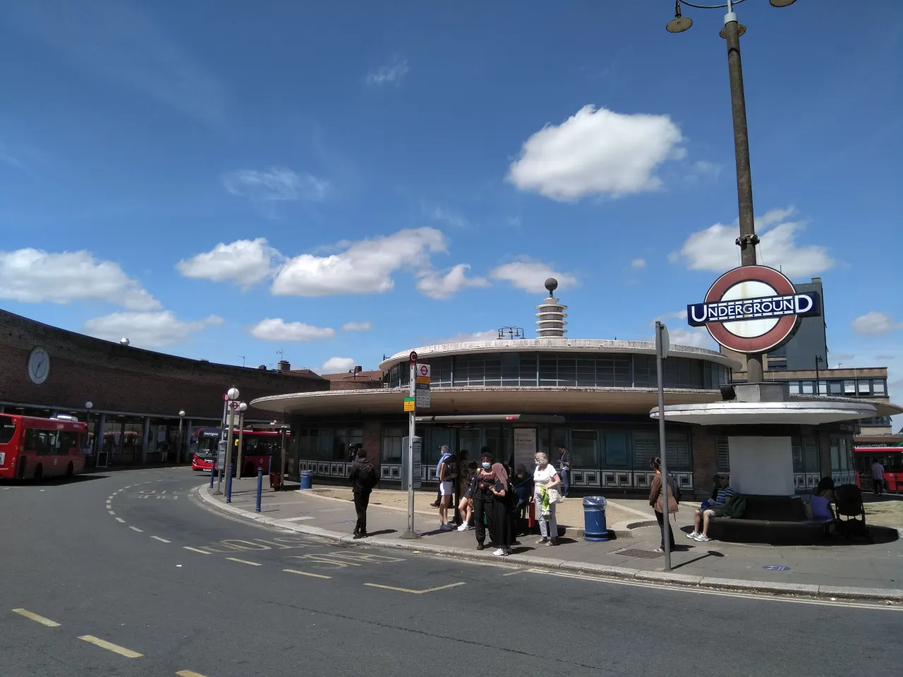 Southgate Underground station, the Piccadilly line landmark in western Enfield