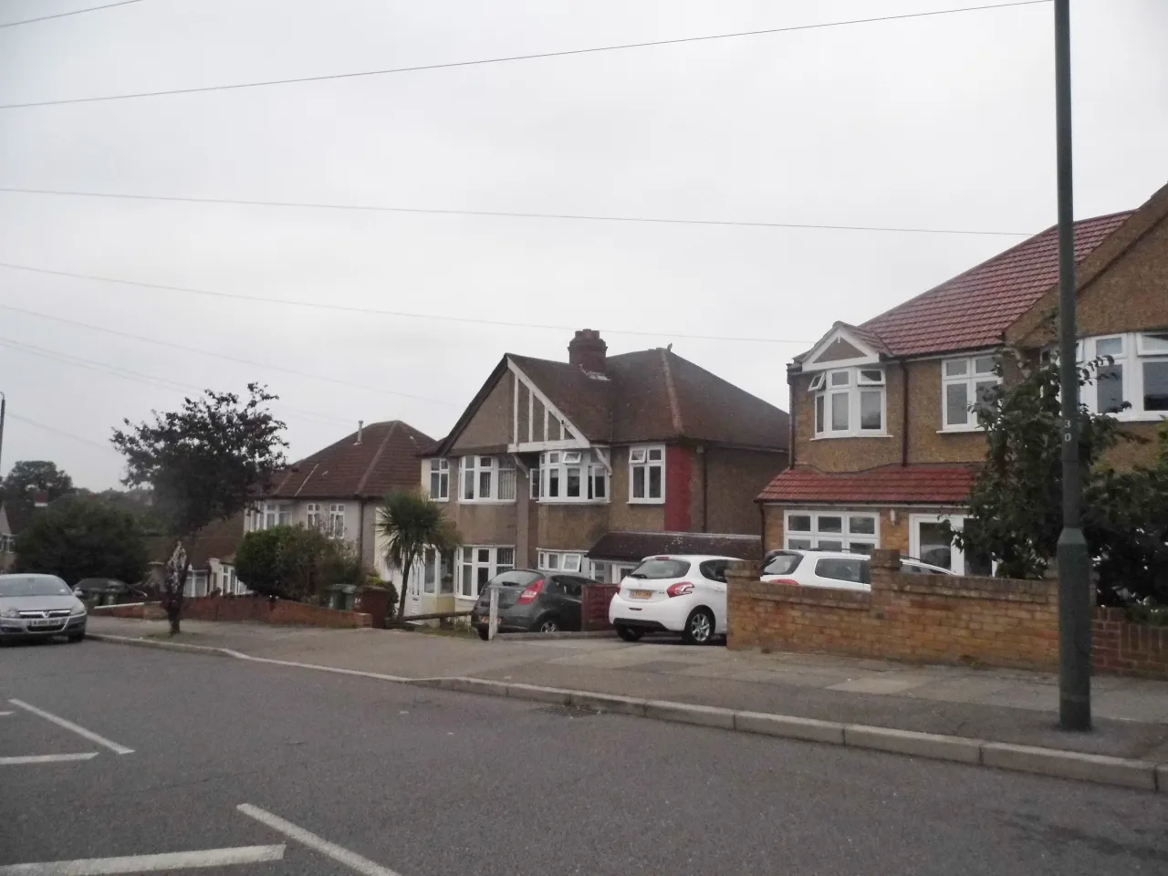 1930s semi-detached houses on Hook Lane, Welling, near Falconwood
