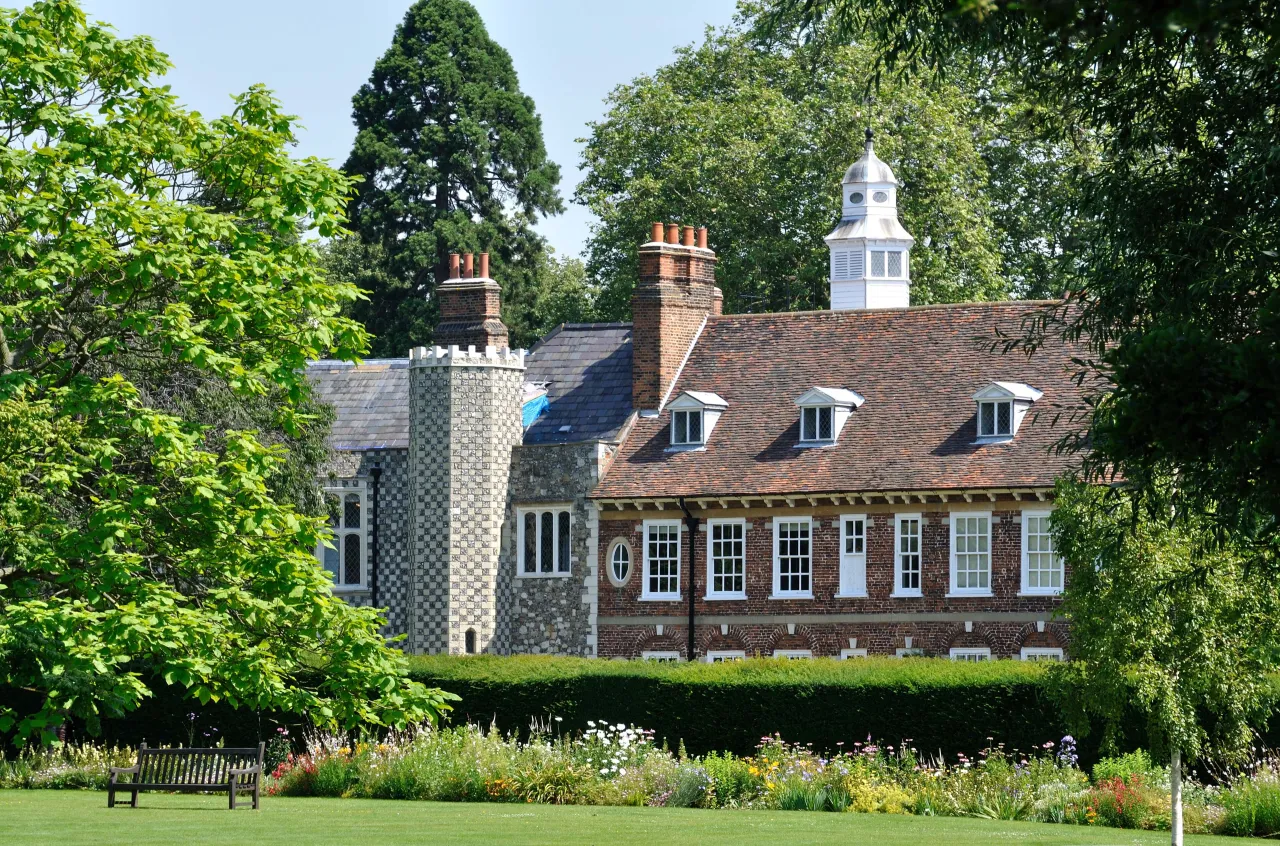 Hall Place historic house and gardens on the River Cray, Bexley, near Foots Cray
