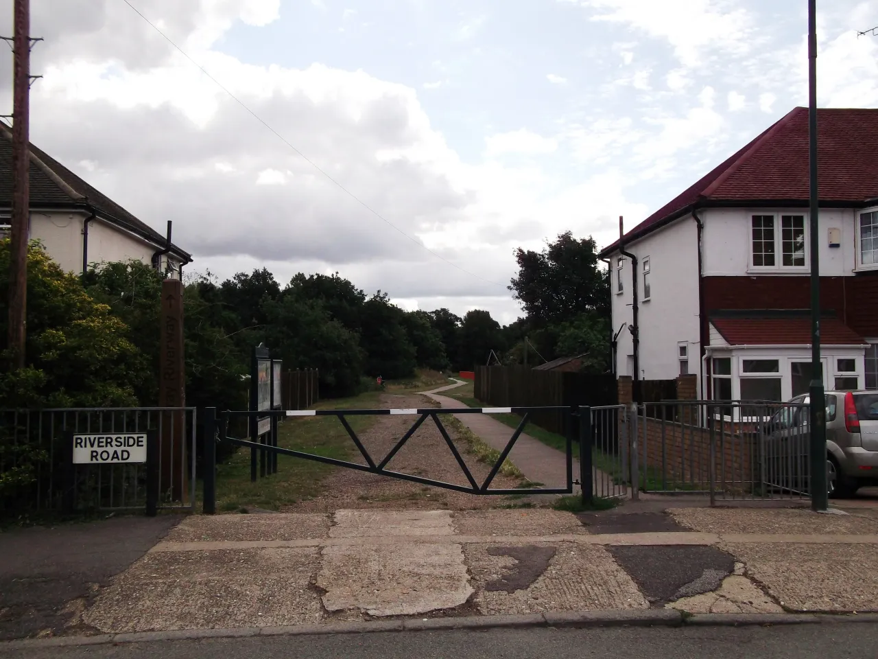 Entrance gate to Foots Cray Meadows, DA14