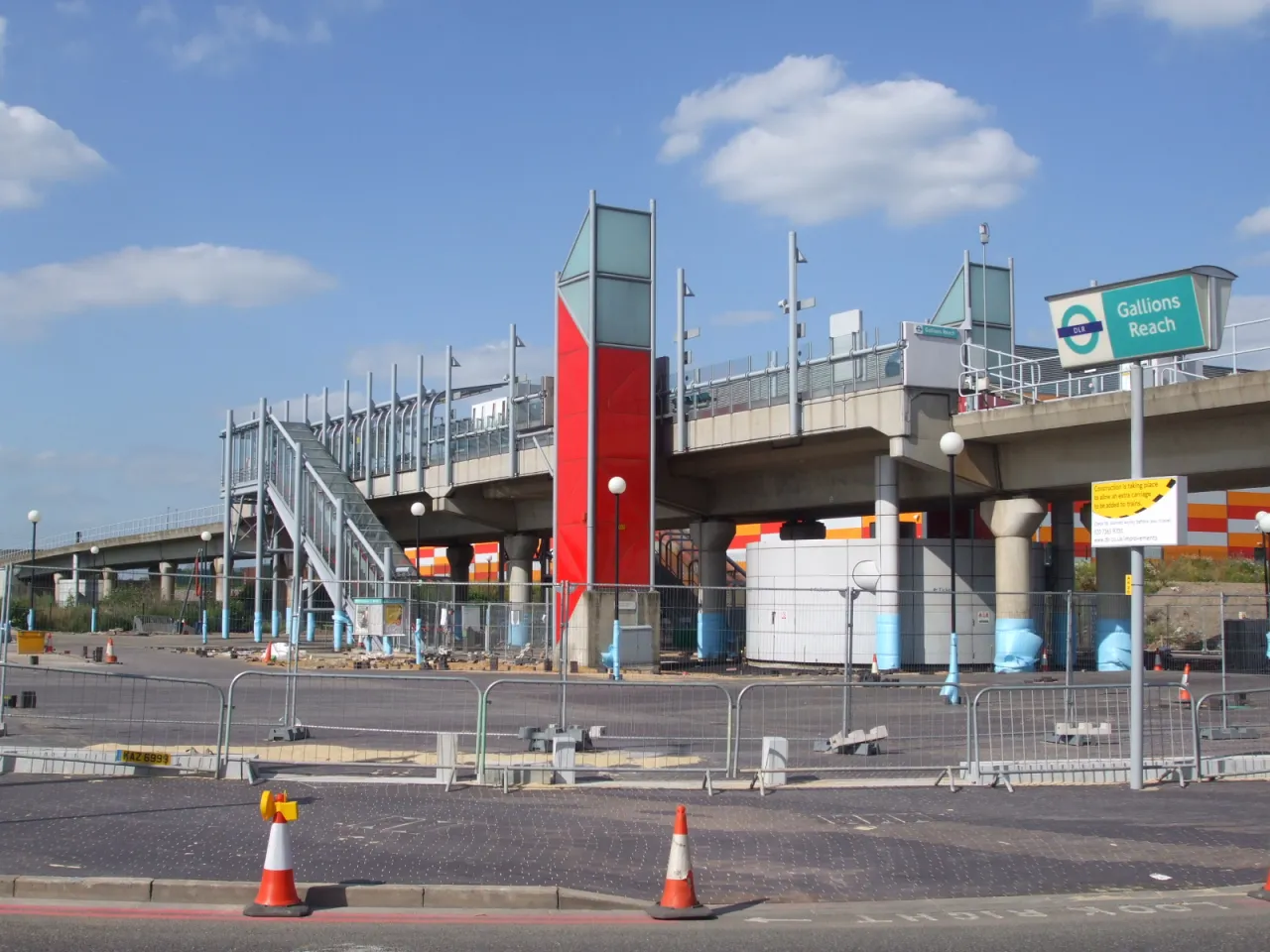 The station building at Gallions Reach DLR station