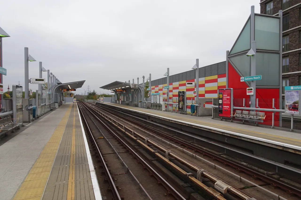 Gallions Reach DLR station, on the route to Beckton, Newham