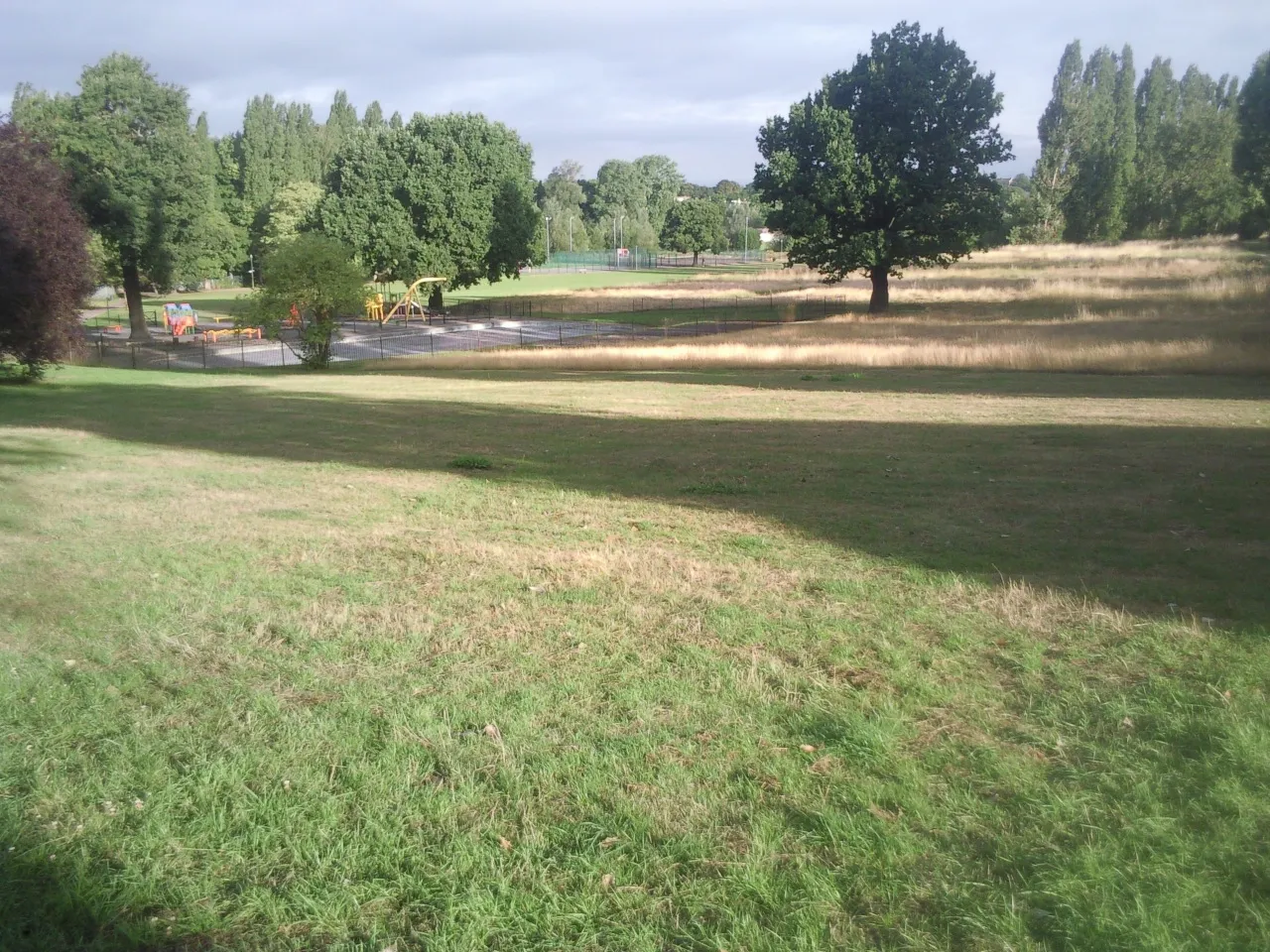 Open grassland at Chinbrook Meadows near Grove Park, Lewisham