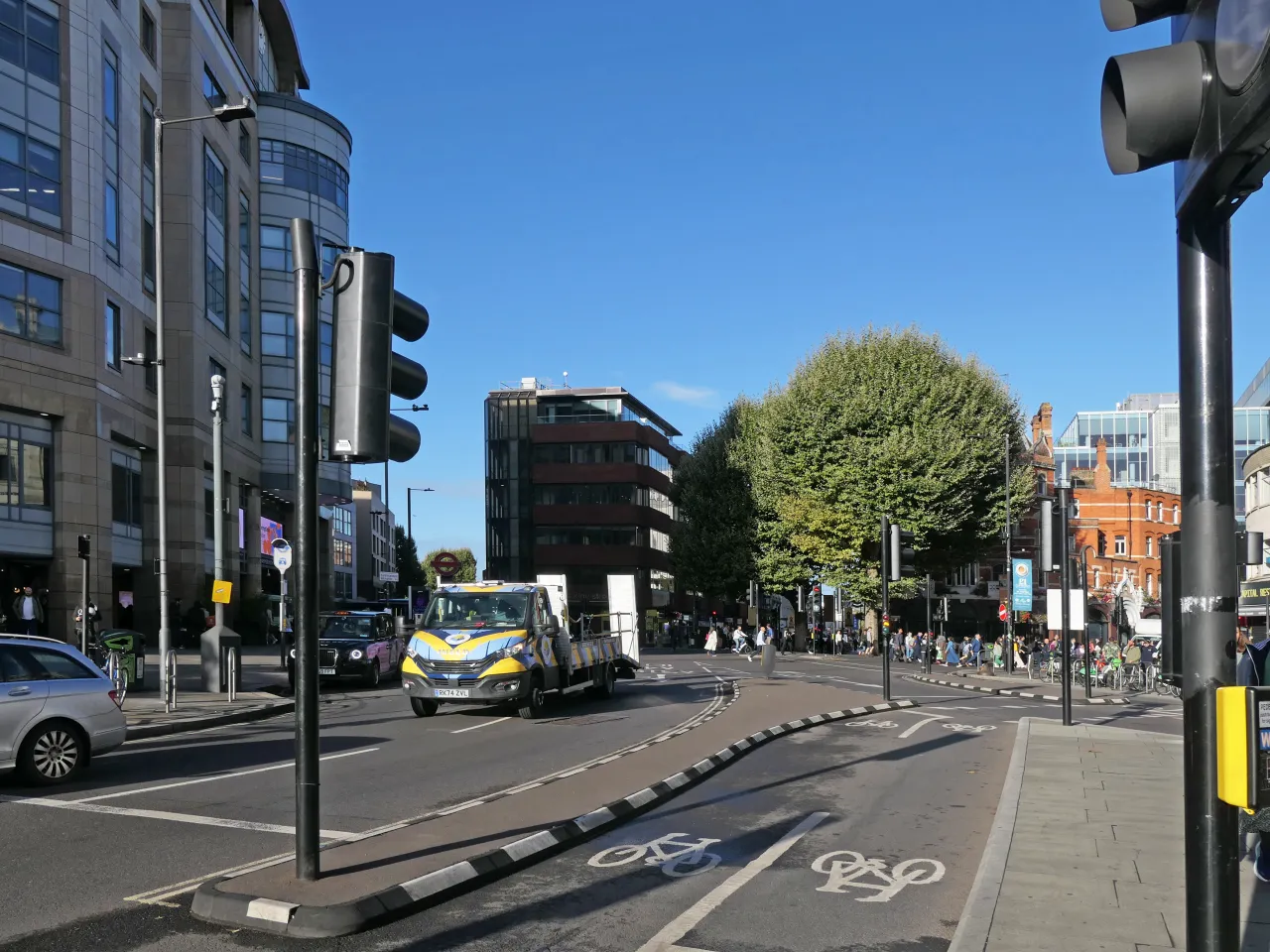Hammersmith Broadway, the busy road junction at the centre of Hammersmith
