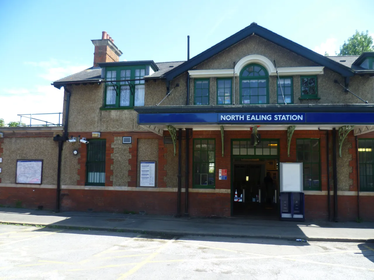 North Ealing station building, near Hanger Hill