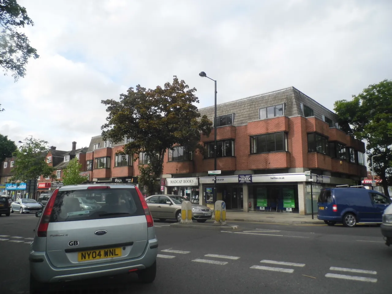 Shops on the High Street in Ruislip, one of Hillingdon's suburban town centres