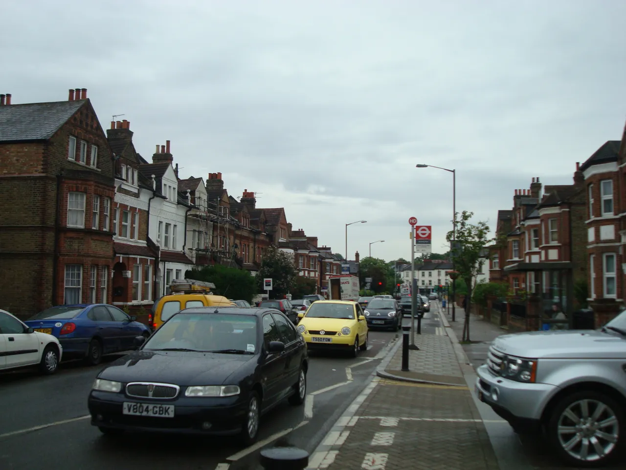 Residential street in Honor Oak Park, London SE23