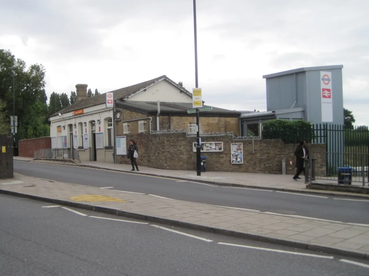Honor Oak Park station building and street, Honor Oak, London