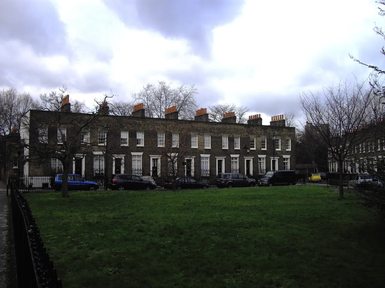 Terraced houses on Walcot Square, Kennington