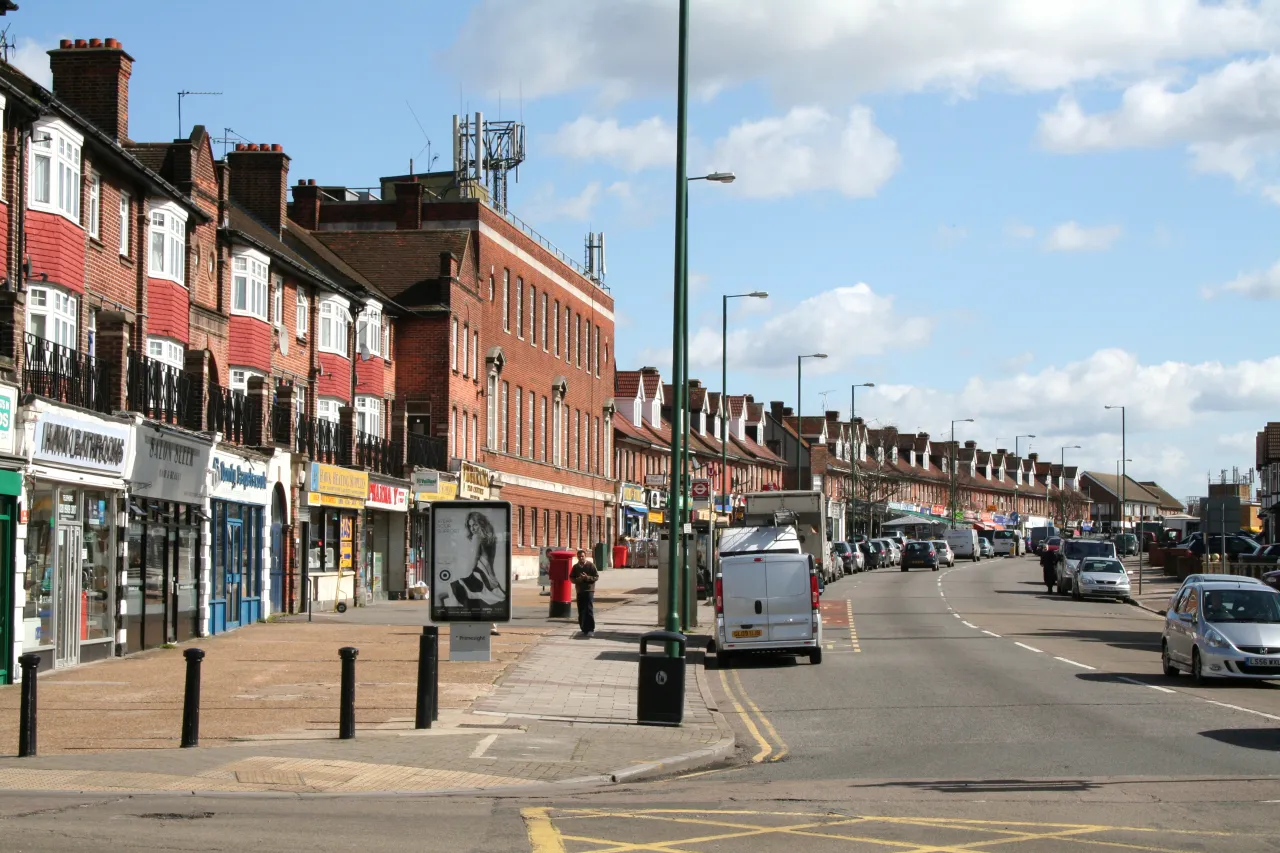Shops and terraced parade on Kenton Park Parade, Kenton