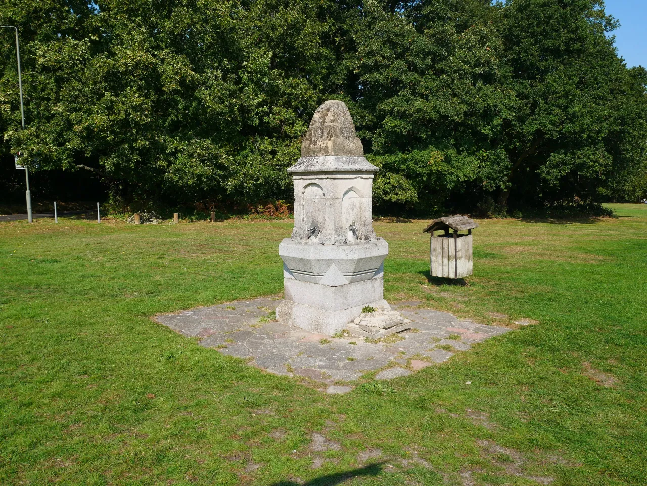 The nineteenth-century drinking fountain on Keston village green