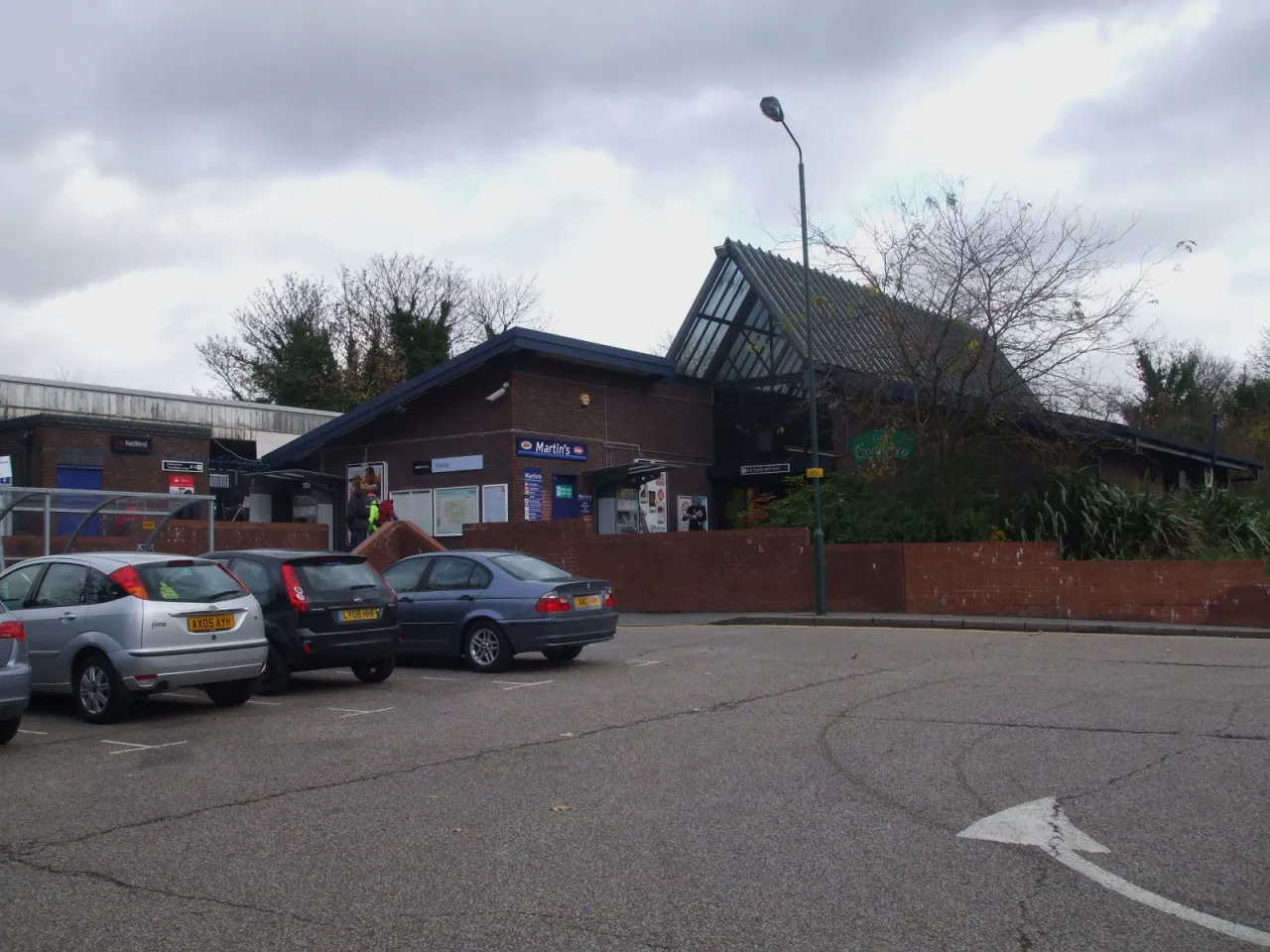Sidcup railway station building, the nearest station to Lamorbey