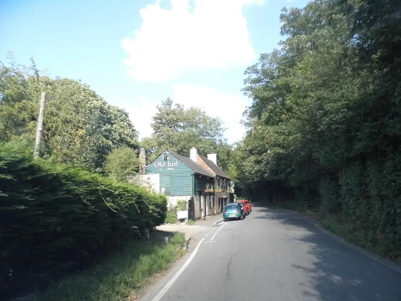Jail Lane, a residential lane in Biggin Hill near Leaves Green